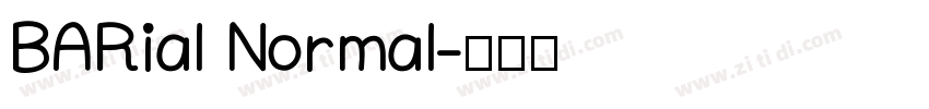 BARial Normal字体转换